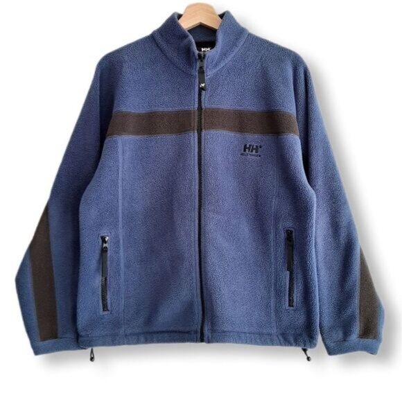 HELLY HANSEN Fleece Full Zip Light Warm Layer Jacket Blue Men's Sz S - Picture 1 of 10